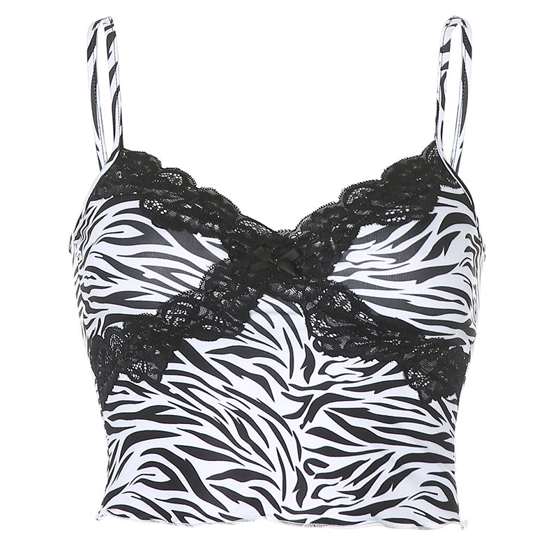 Chic Zebra Print Crop