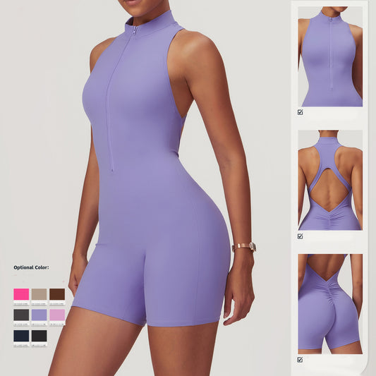 Zip Backless Suit