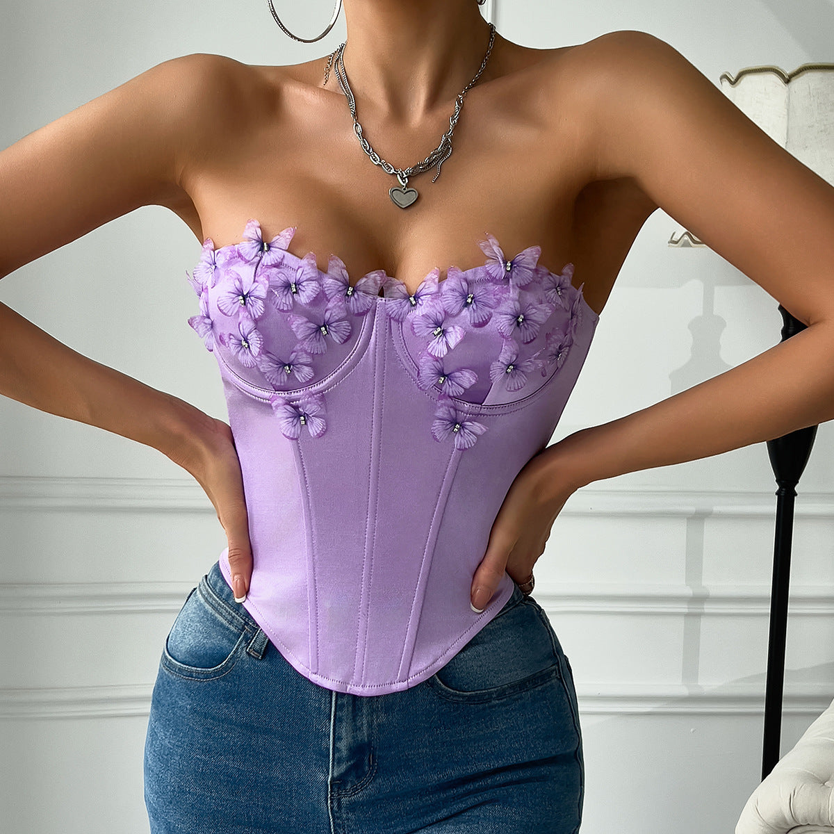 Satin Butterfly Crop