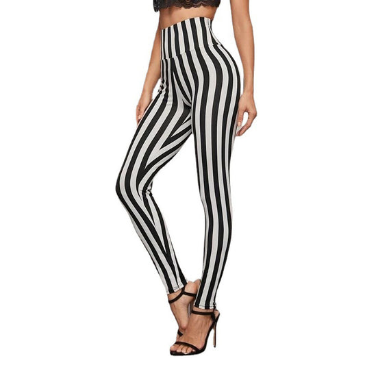 High Waist Striped Pants